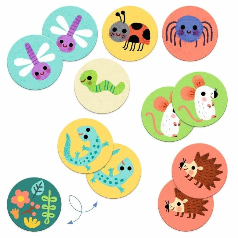 Memorice Animales Pequeños 32 piezas Djeco