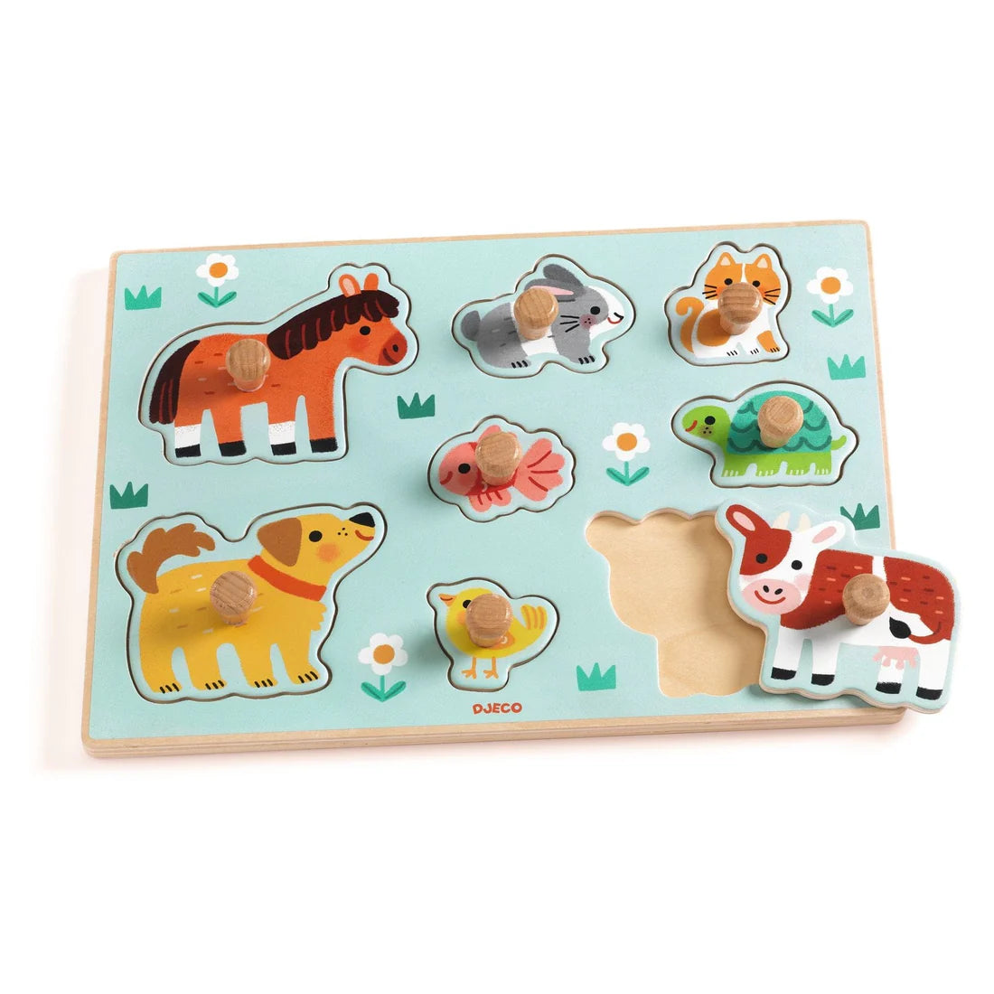 Puzzle Madera Dog’n’Co 8 piezas Djeco