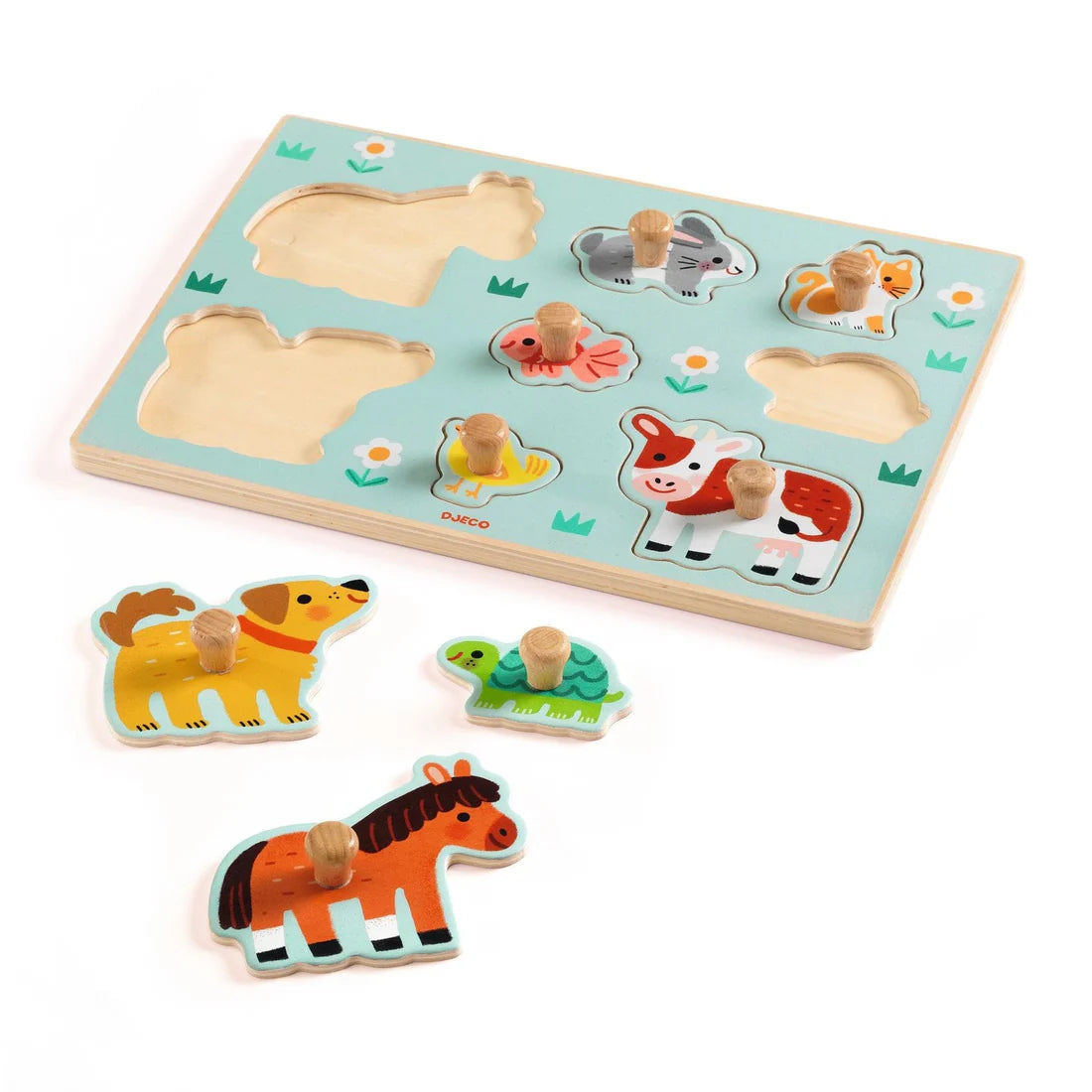 Puzzle Madera Dog’n’Co 8 piezas Djeco