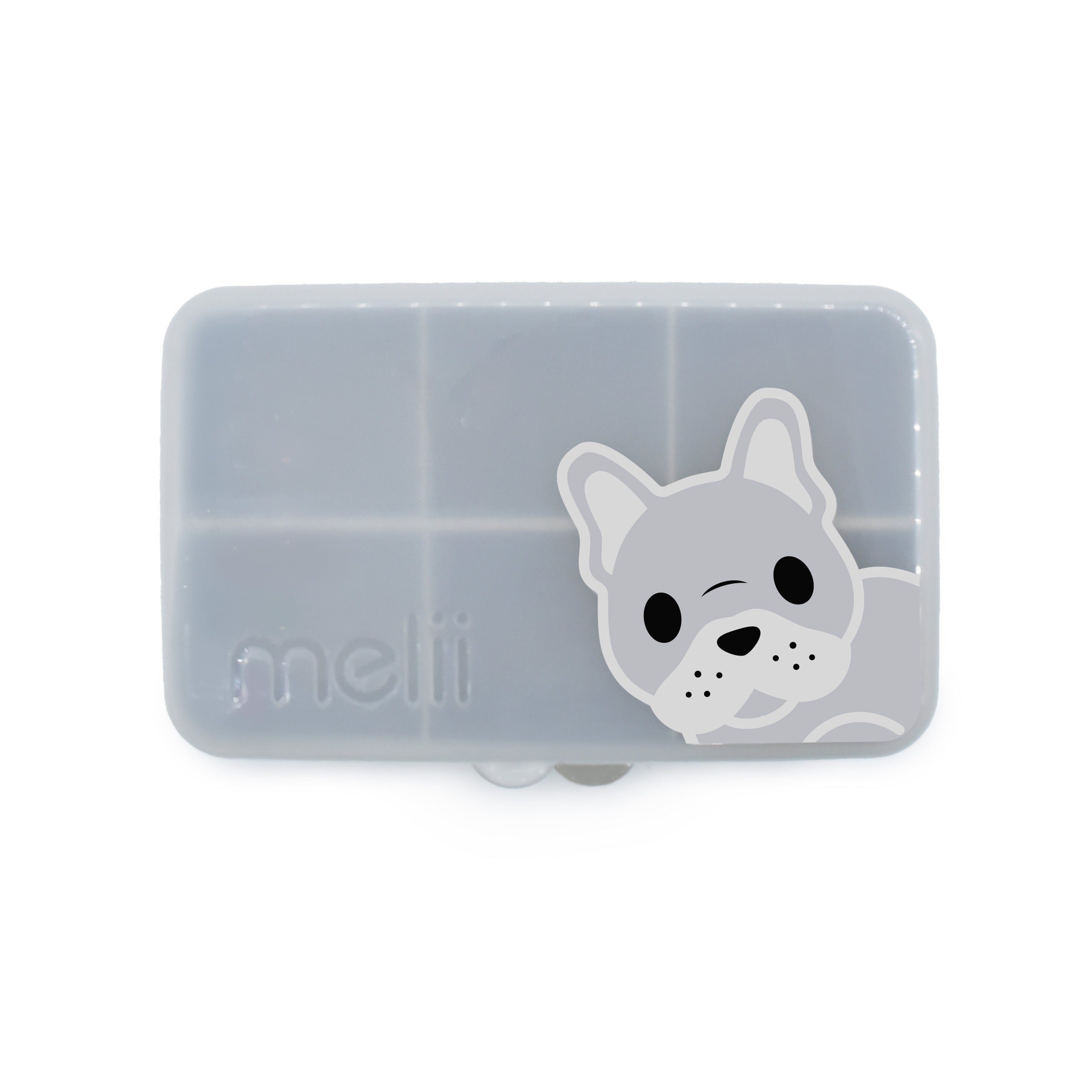 Caja contenedora mini para snack Bulldog Melii