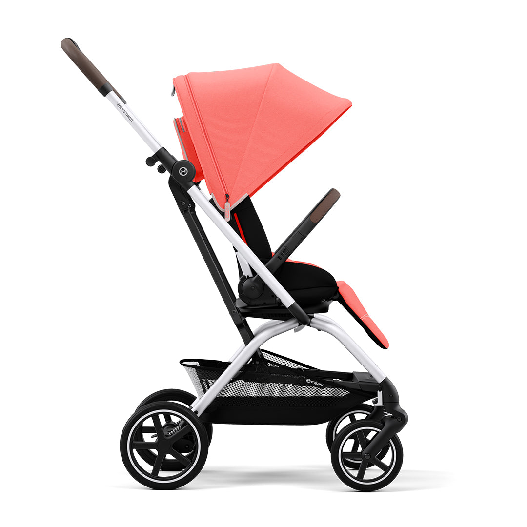 Coche de paseo Eezy S Twist Plus 2 Silver Hibiscus Red Cybex