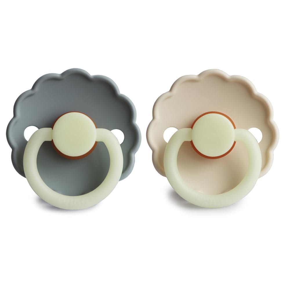 Pack de 2 Chupetes Frigg Night Cream/French Gray Talla 2 (6-18 meses)