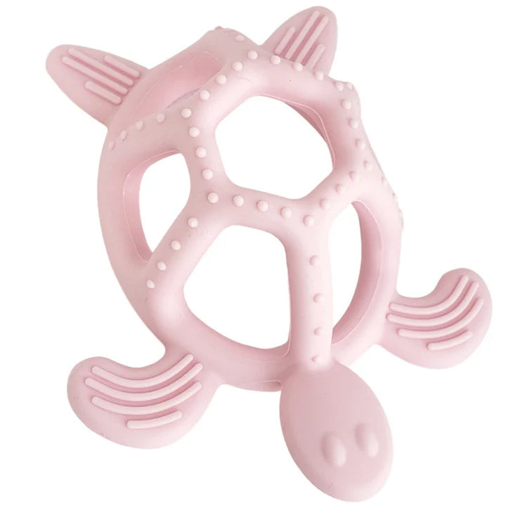 Mordedor de Silicona Tortuga Rosado The Baby Nation