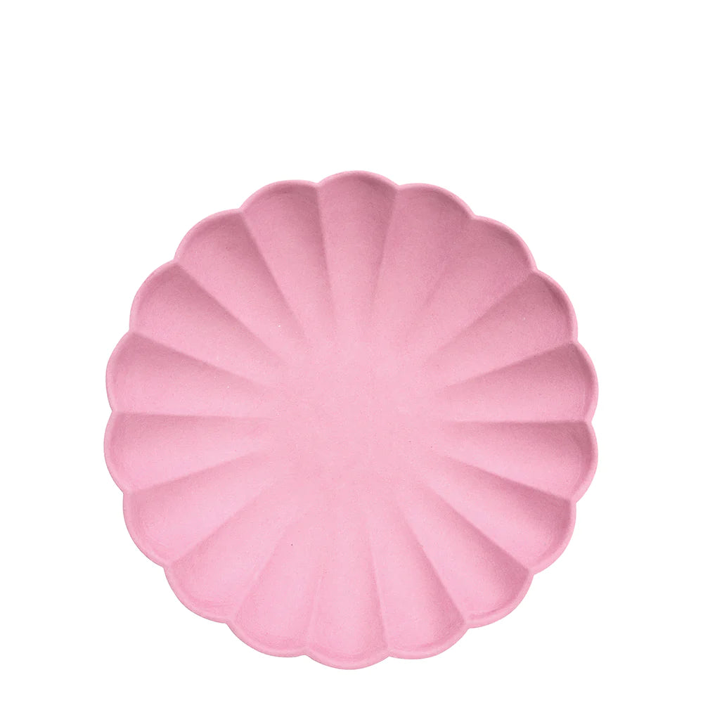 Simply Eco platos rosado oscuro Meri Meri