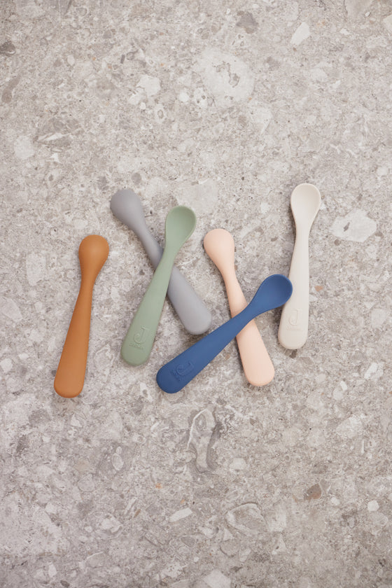 Pack de 2 cucharas de siliconaa Ash Green Jollein