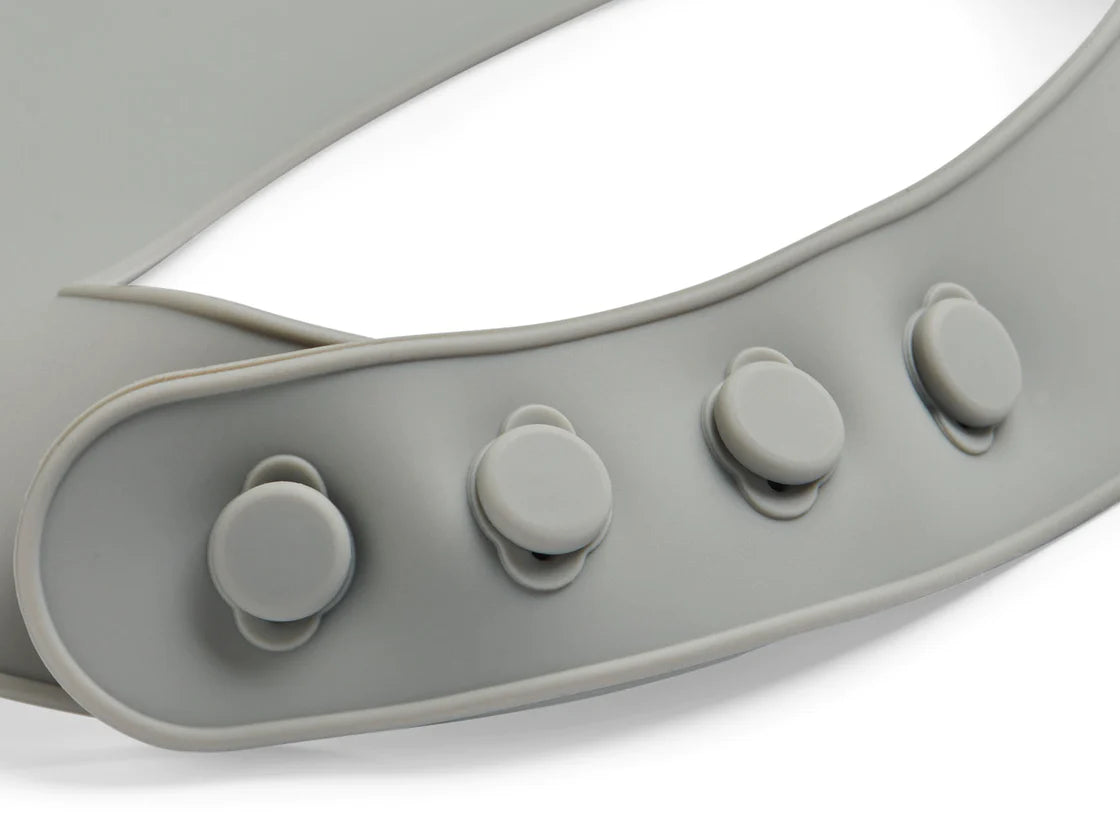 Babero de Silicona Storm grey Jollein
