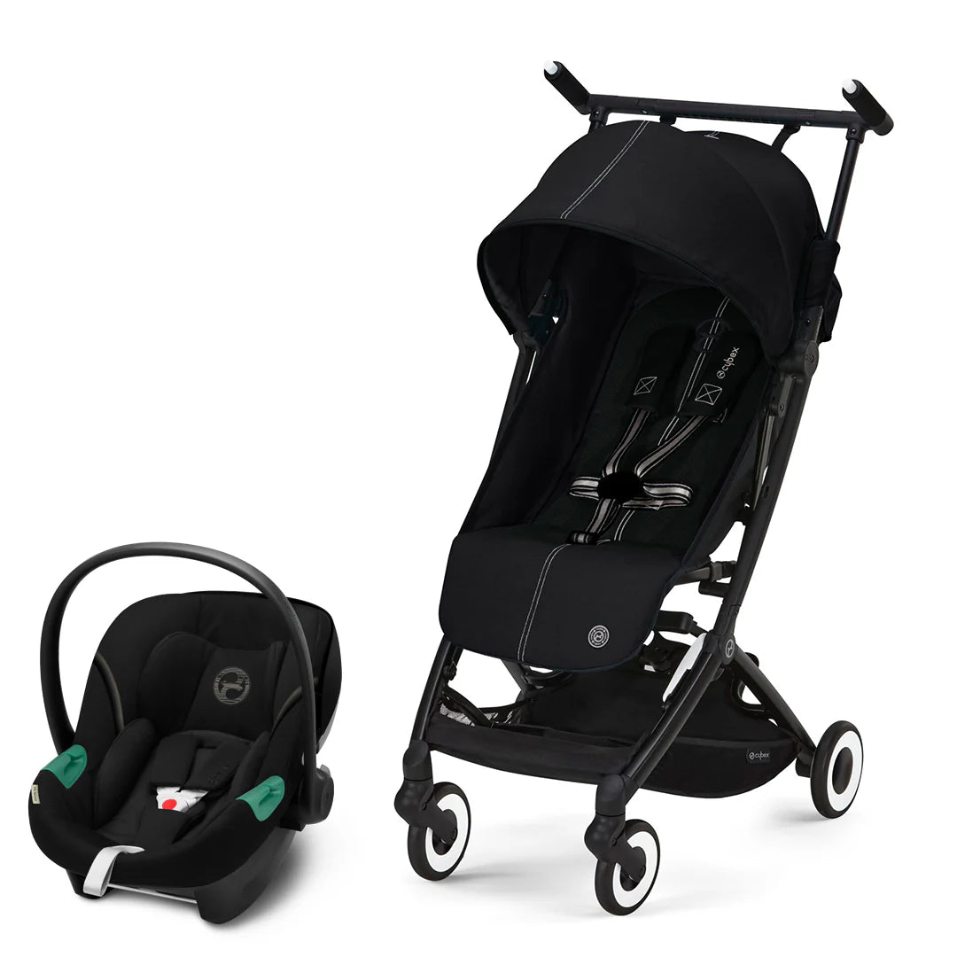 Travel System Coche Libelle + Silla Huevito Aton S2 SIN BASE Moon Black (one box) Cybex