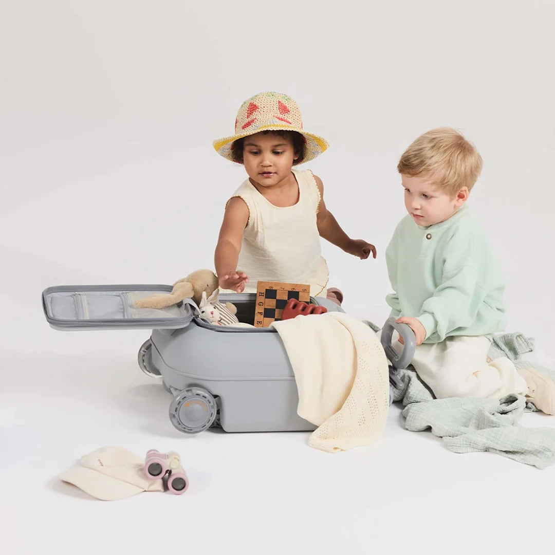Maleta Infantil 2 en 1 con Asiento CABBY Azul Kinderkraft