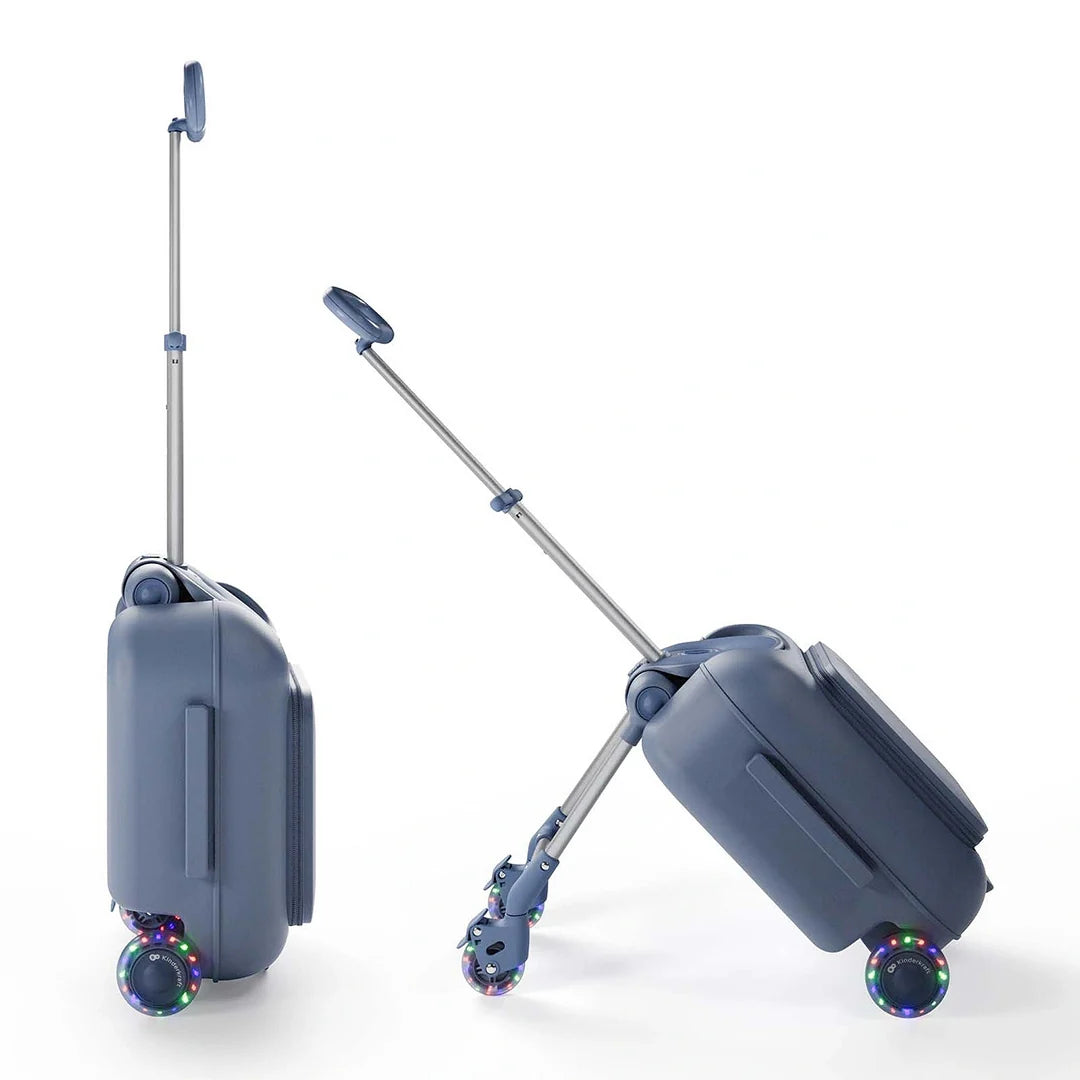 Maleta Infantil 2 en 1 con Asiento CABBY Azul Kinderkraft