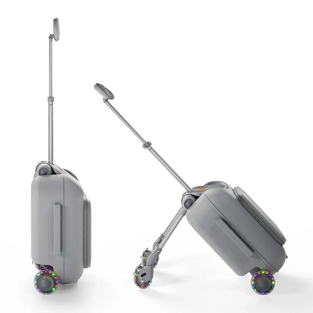 Maleta Infantil 2 en 1 con Asiento CABBY Gris Kinderkraft