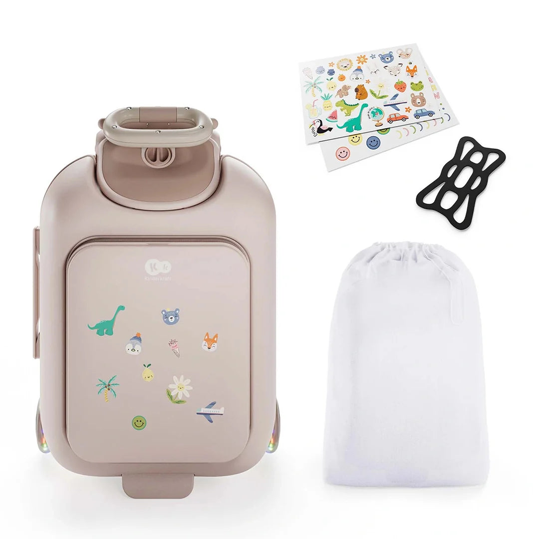 Maleta Infantil 2 en 1 con Asiento CABBY Rosa Kinderkraft