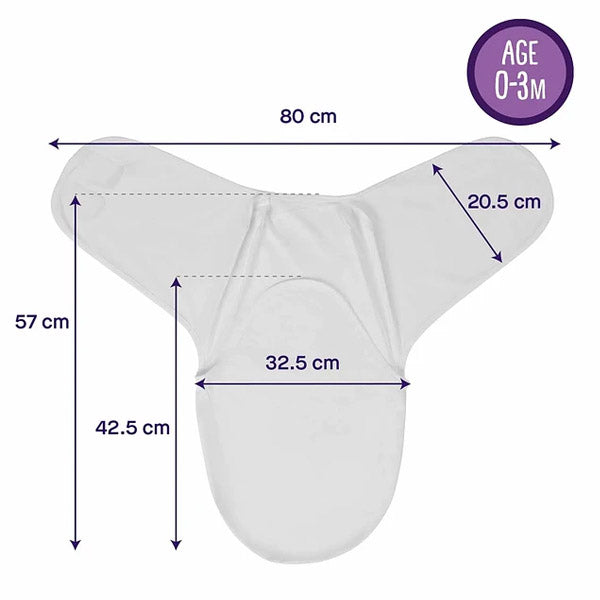 Manta de Arrullo Swaddle Rosa Clevamama
