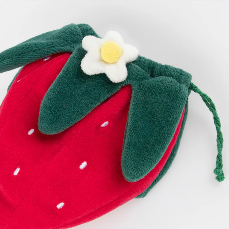 Mini muñeco raton en saquito de frutilla Meri Meri
