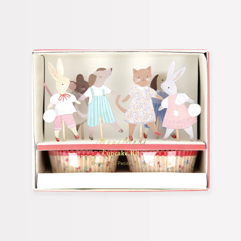 Kit para cupcakes fiesta de animalitos Meri Meri