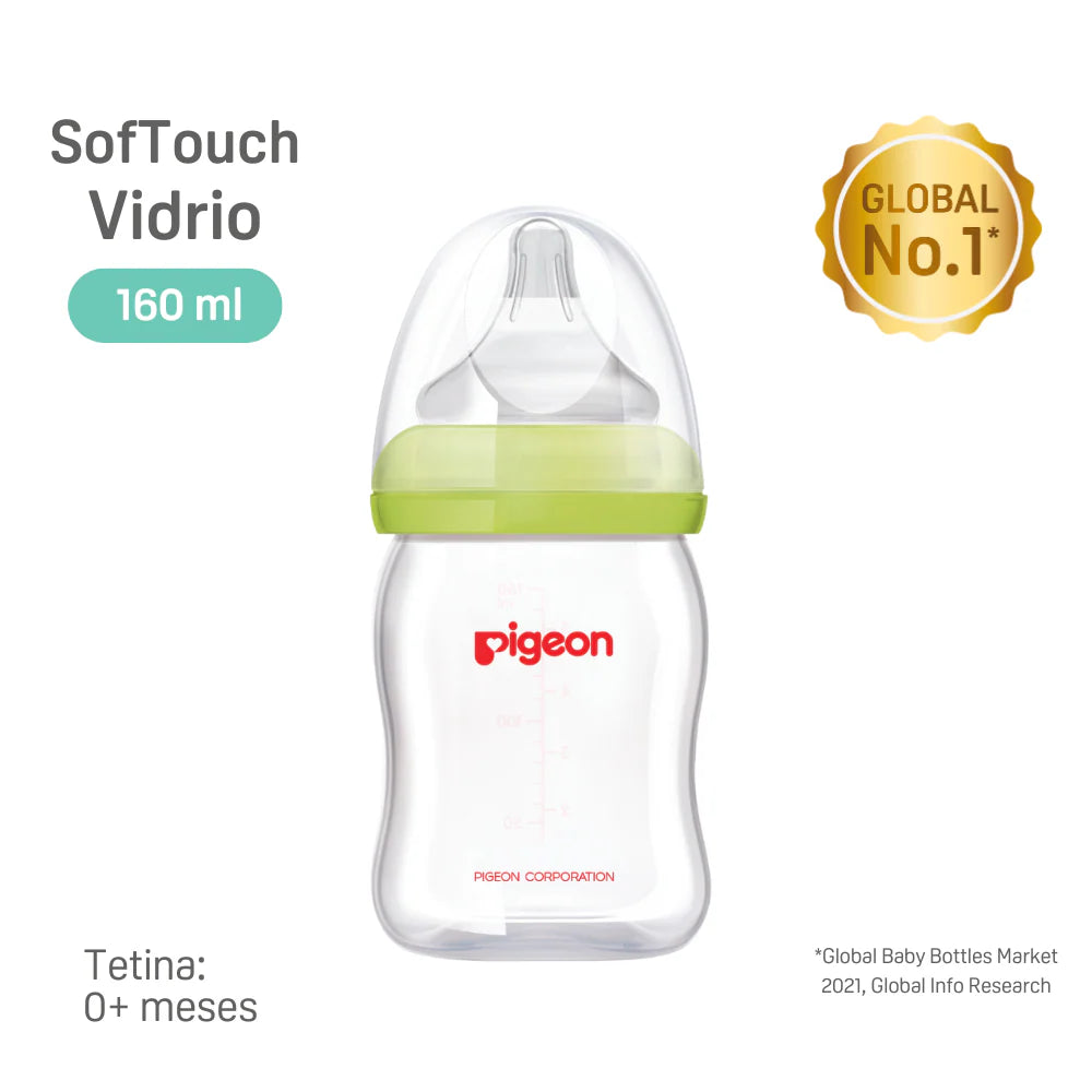Mamadera Anti-cólicos Softouch Vidrio 160 Ml Pigeon