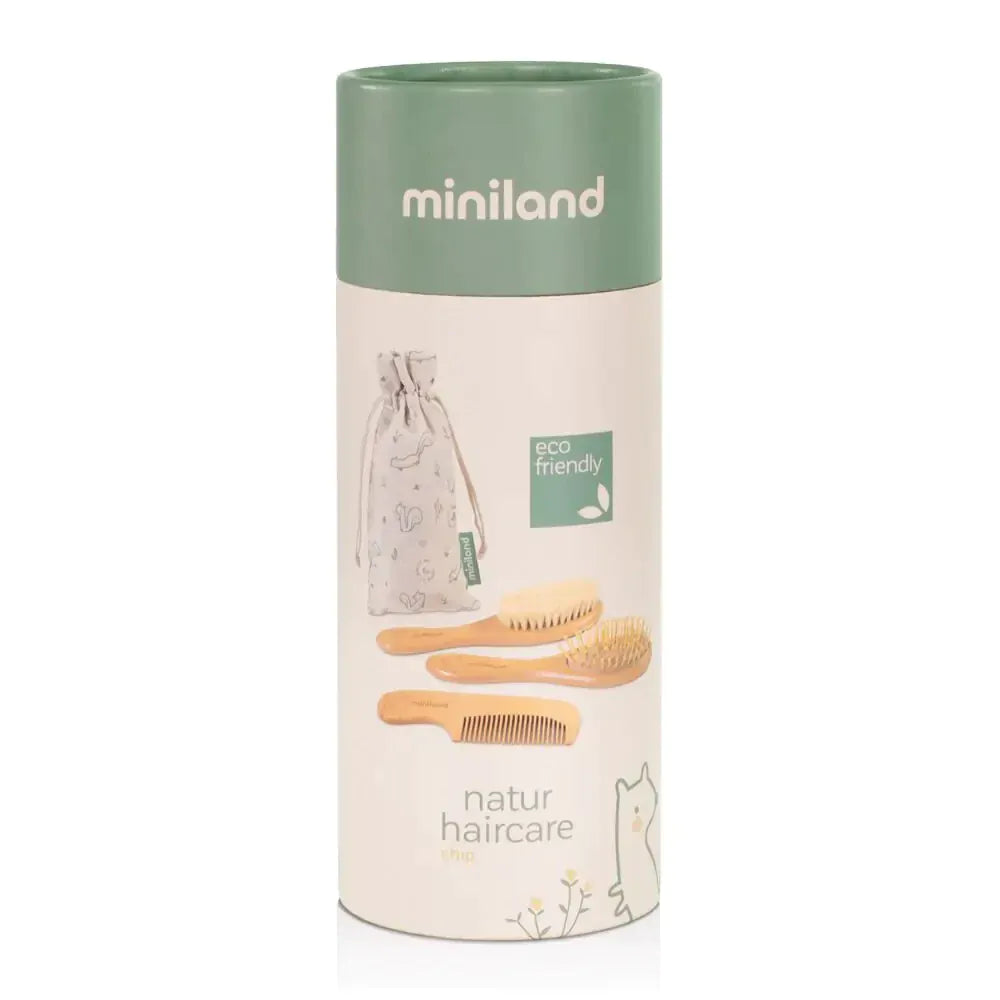Set de peines de madera natur haircare chip Miniland
