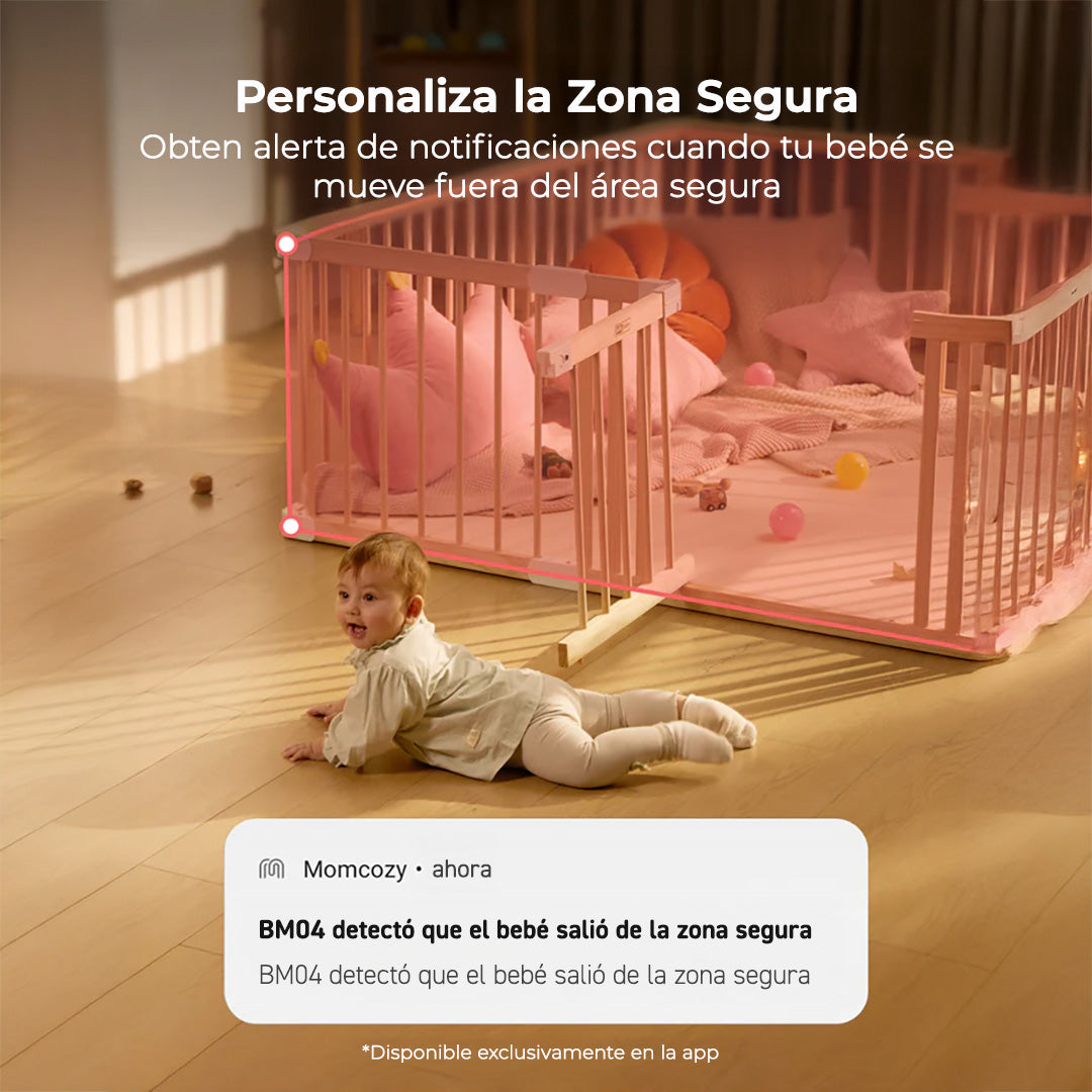 Monitor de Bebe Full HD Wi-Fi 5" Momcozy