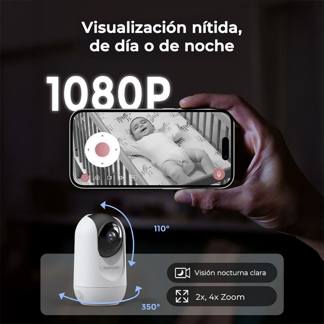 Cámara Adicional 1080p Full HD para Monitor de bebé BM04 Momcozy