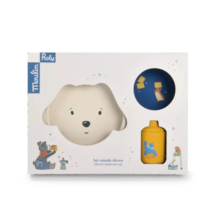 Set Vajilla silicona Puce & Pilou Moulin Roty