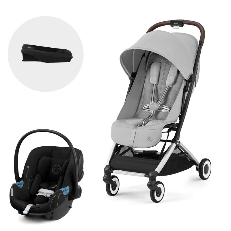 Travel System Orfeo + Aton G + Base Fog Grey Cybex