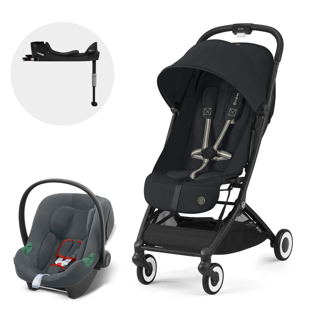 Travel System Orfeo + Aton B2 + Magic Black Cybex