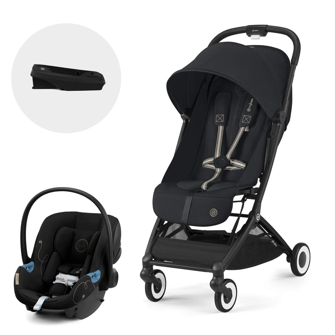 Travel System Orfeo + Aton G + Base Magic Black Cybex