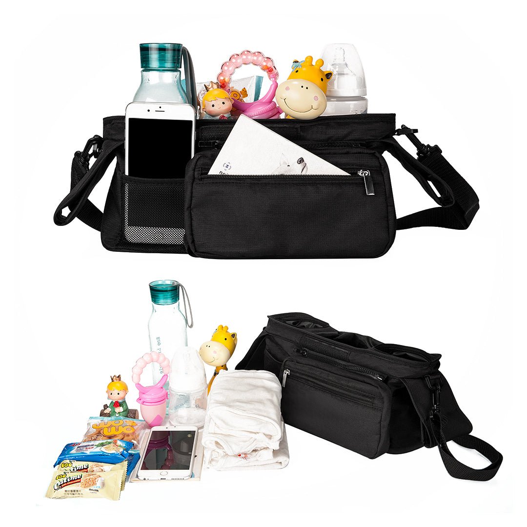 Organizador de coche de paseo con portavasos Momcozy