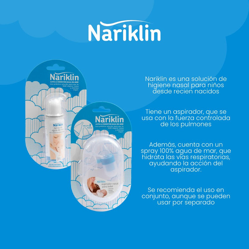 Pack aspirador nasal y spray Nariklin