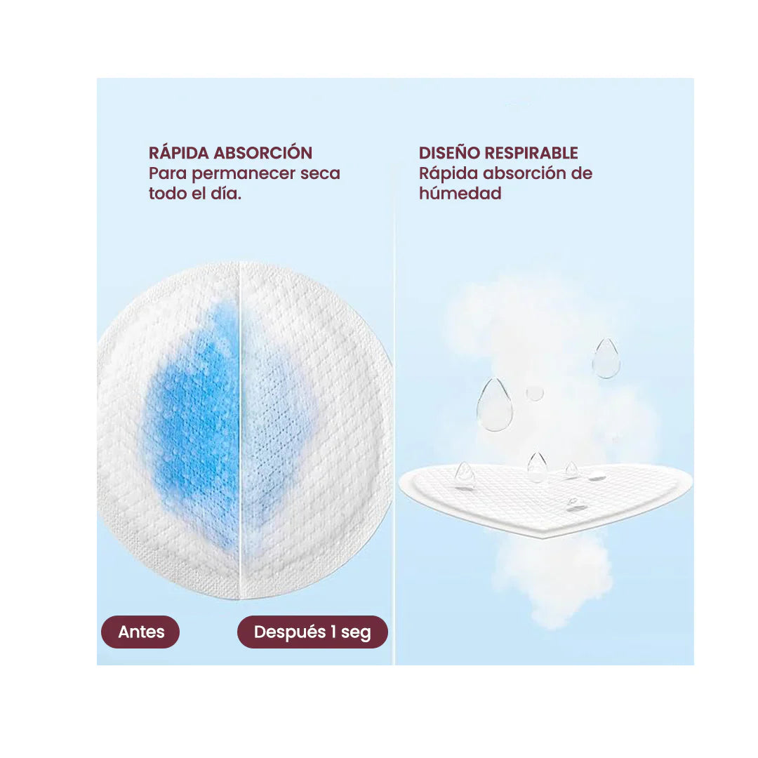 Pads Absorbentes de Lactancia Ultra Delgados 120 un Momcozy