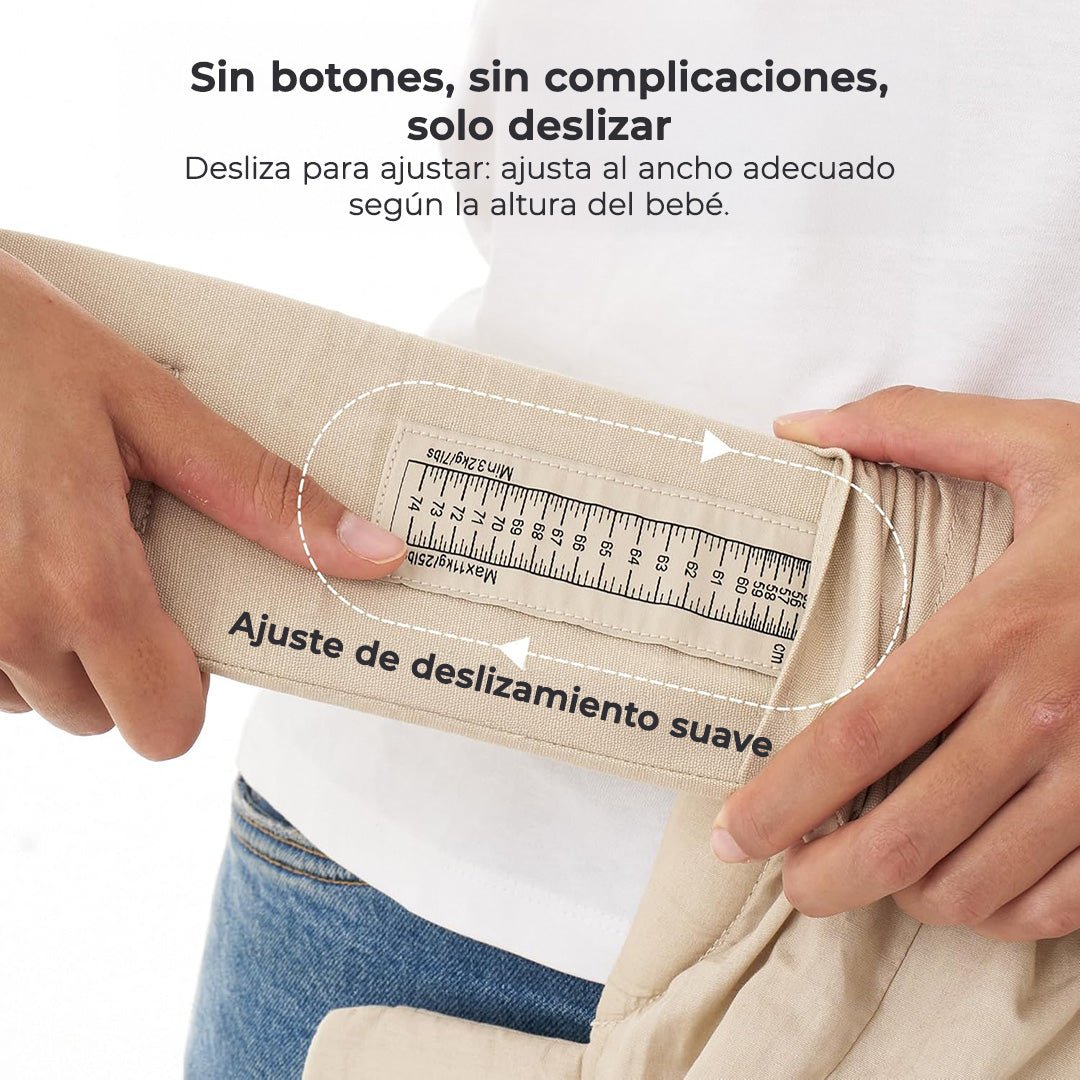 Portabebé Ergonómico WeeSnug para Recién Nacido Khaki Momcozy