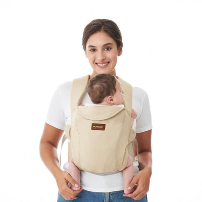 Portabebé Ergonómico WeeSnug para Recién Nacido Khaki Momcozy