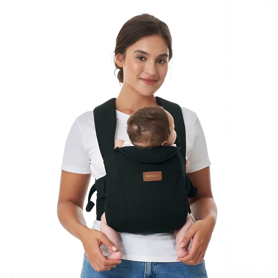 Portabebé Ergonómico WeeSnug para Recién Nacido Negro Momcozy