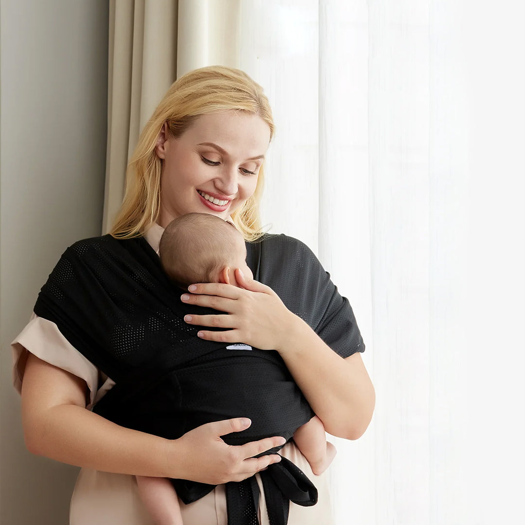 Fular portabebé Malla Negro Momcozy
