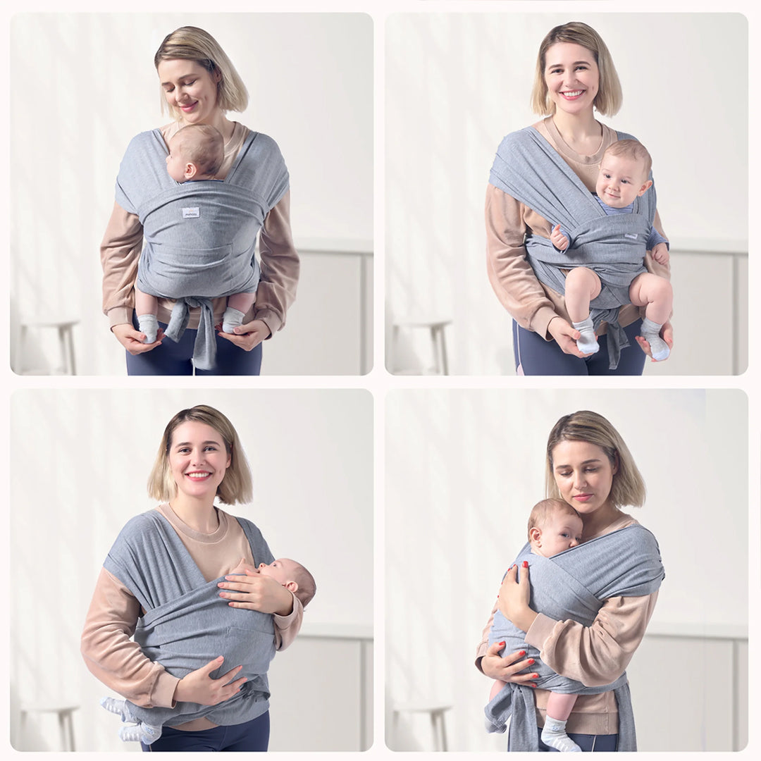 Fular portabebé Gris Momcozy