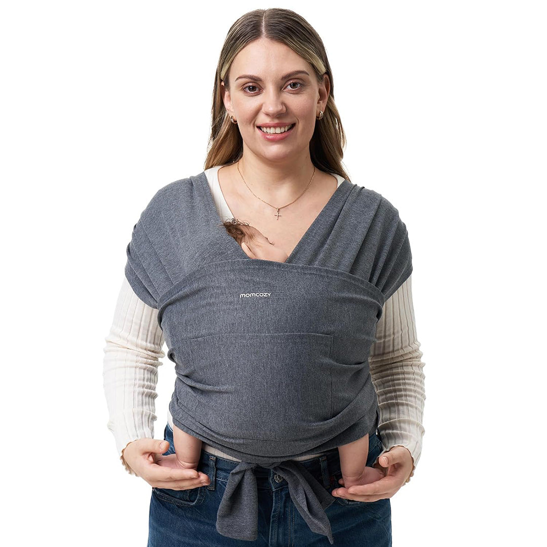 Fular portabebé Gris Oscuro Momcozy