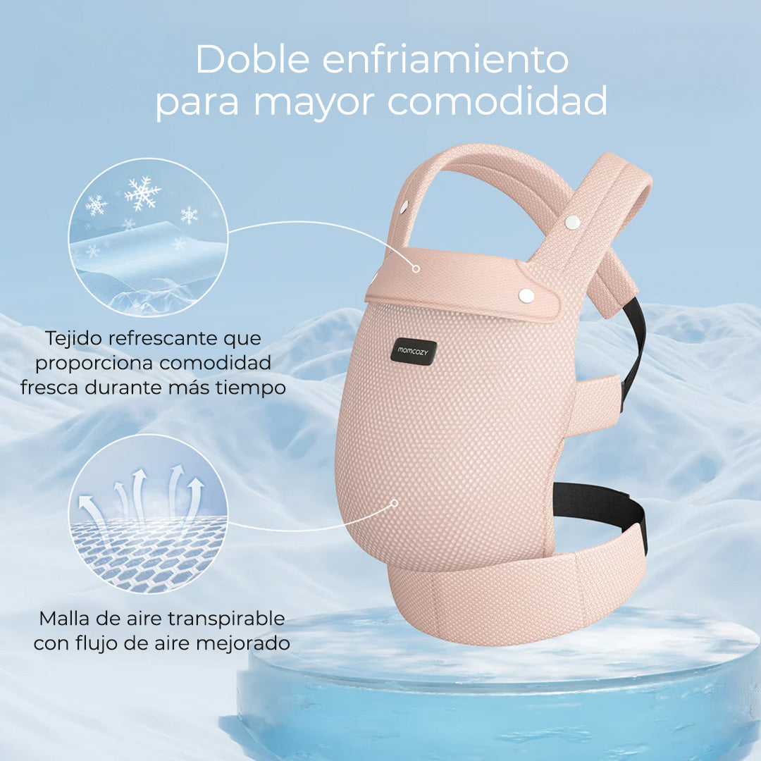 Portabebé 3 en 1 Air Mesh-Pink Momcozy