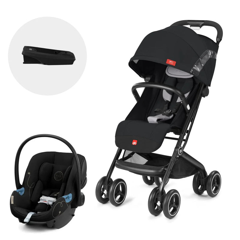 Coche Travel System Qbit Plus All Terrain + Aton G + Base G Velvet Black GB