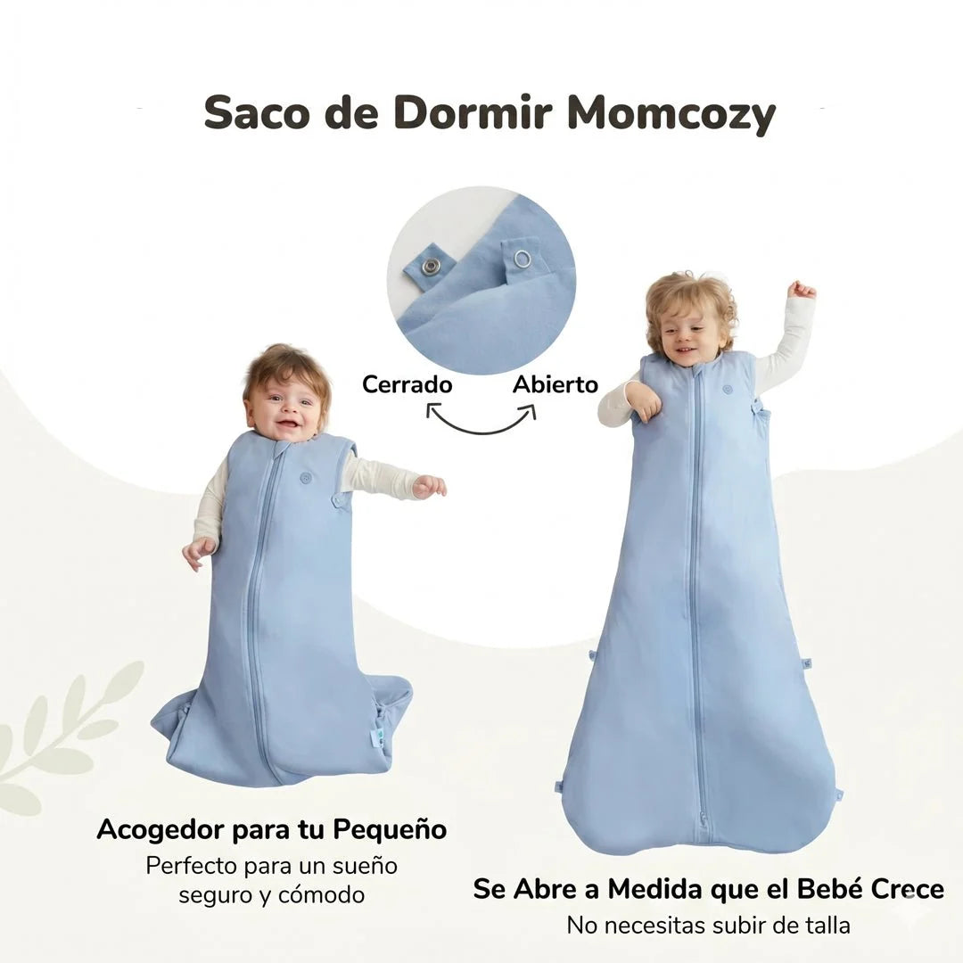 Saquito de dormir para bebé 1.5 TOG Azul Talla M Momcozy