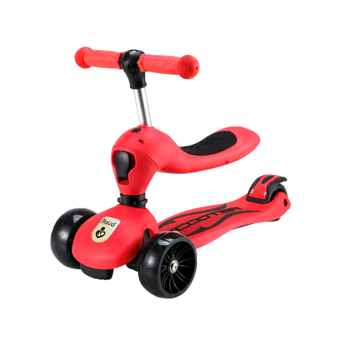 Scooter para niños y niñas 3 en 1 Rojo Balia