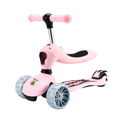 Scooter para niños y niñas 3 en 1 Rosado Balia