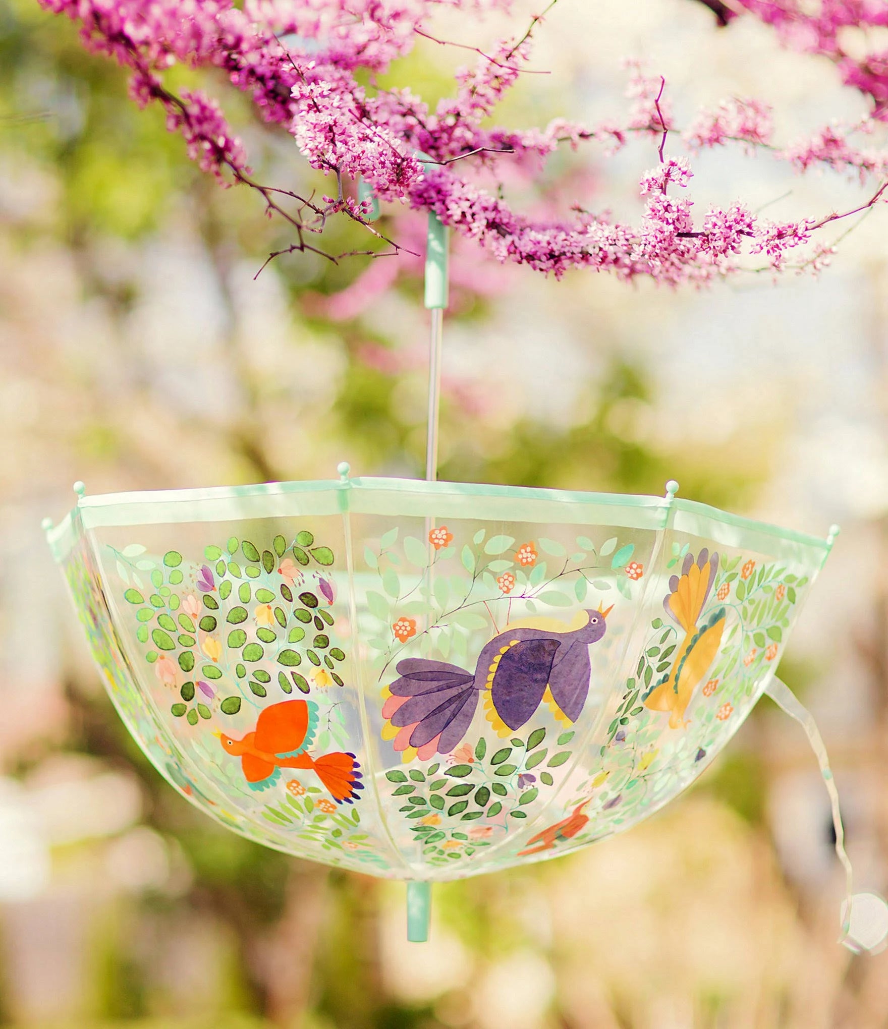 Paraguas flores y aves medium Little Big Room