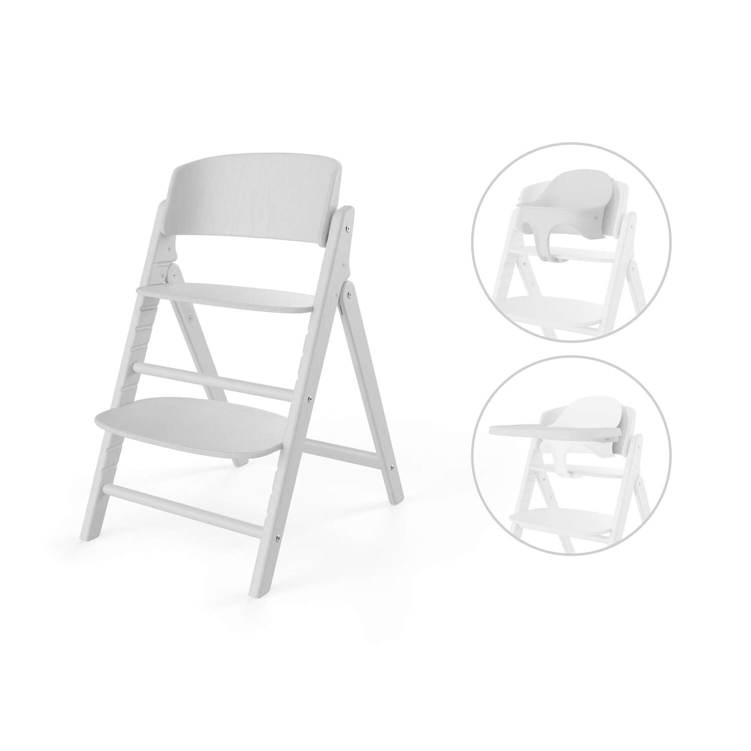 Silla de comer evolutiva Click & Fold 3 en 1 All White Cybex