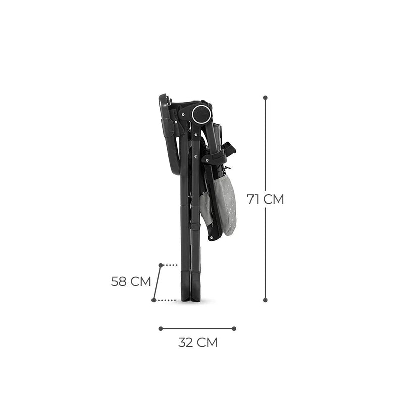 Silla de Comer Plegable Foldee Gris KinderKraft