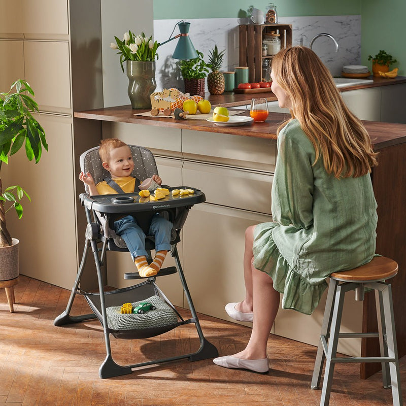 Silla de Comer Plegable Foldee Gris KinderKraft