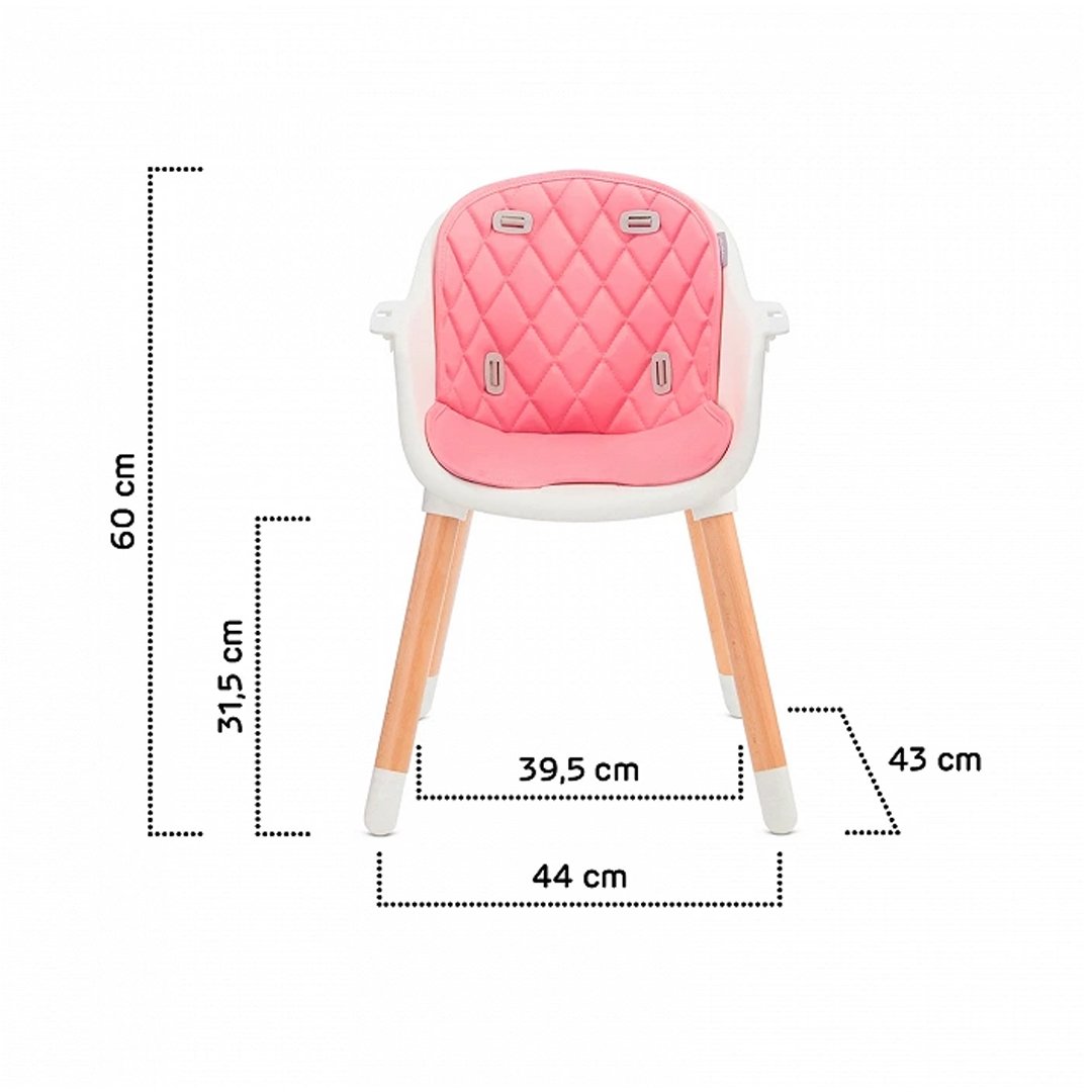 Silla de comer Sienna Pink KinderKraft