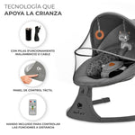 Silla Mecedora eléctrica Lumi 2 Gris Oscuro KinderKraft