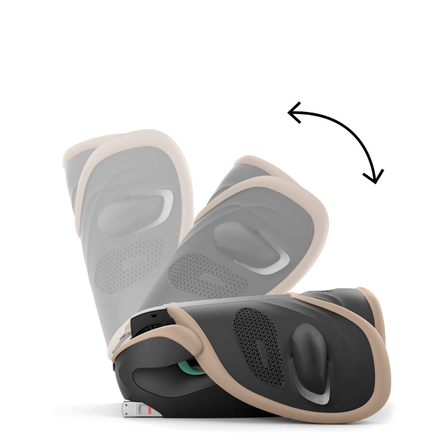 Silla de auto Butaca Solution G2-Fix Almond Beige Plus Cybex