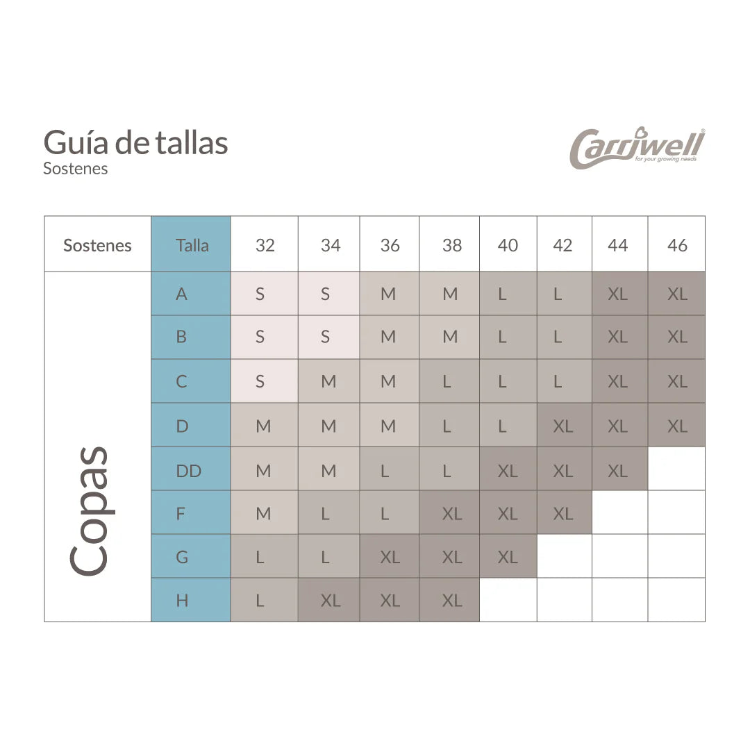 Sujetador lactancia sin costura Negro Carriwell