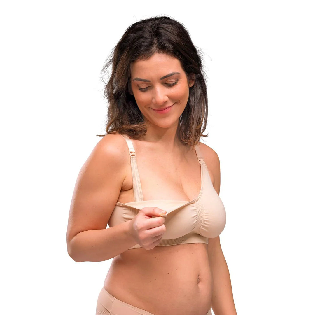 Sujetador lactancia sin costura Natural Carriwell