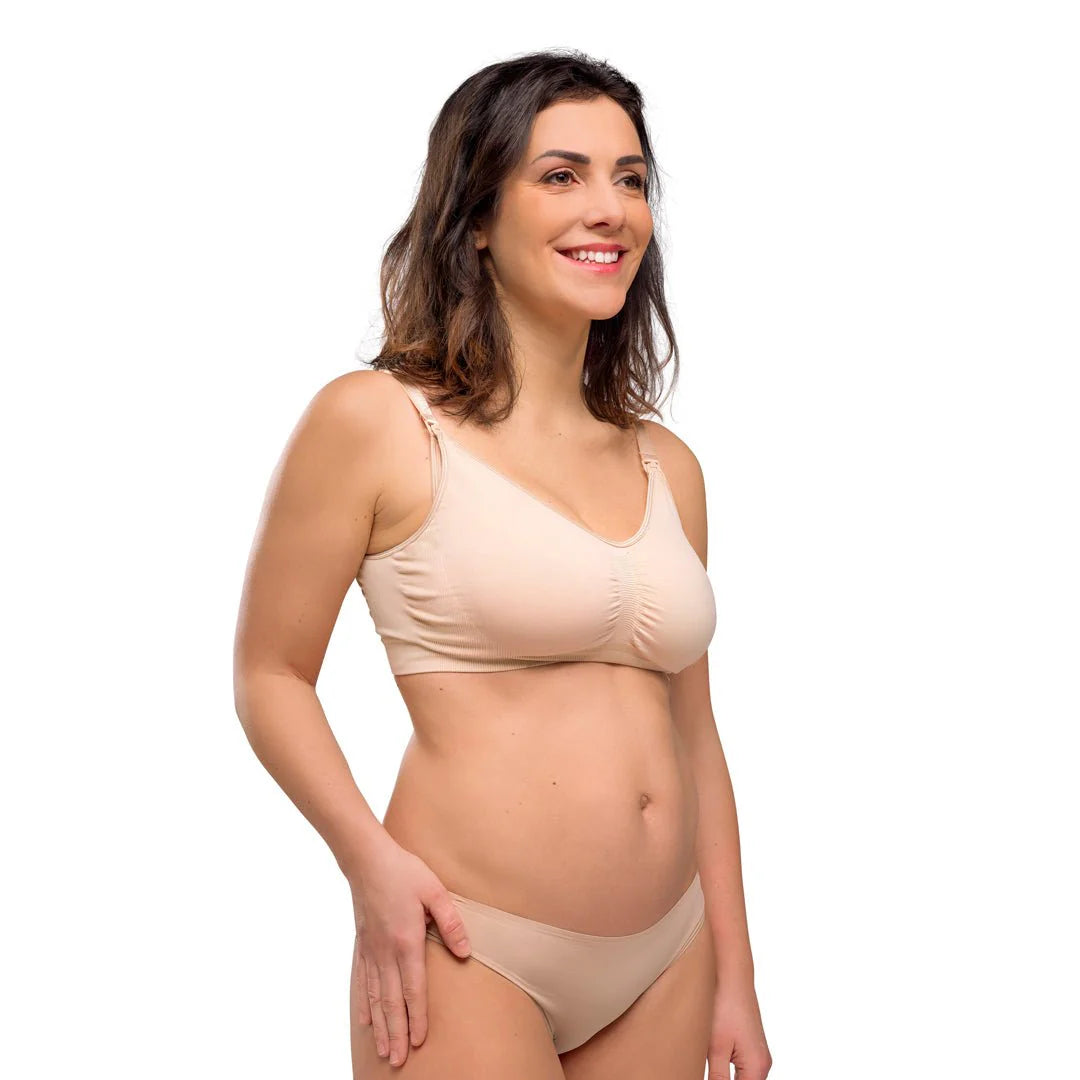 Sujetador lactancia sin costura Natural Carriwell